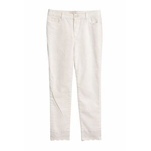 Papagallo Phoebe Ankle Jeans 8 NWT $79 White Embroidered Hem